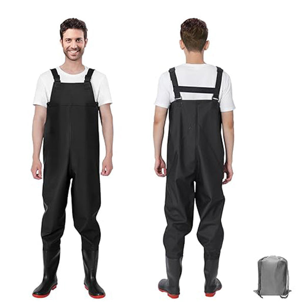 TWS Fishing Waders with Boots for Men Waterproof Wader PVC Waterproof Wader for Fly Fishing
