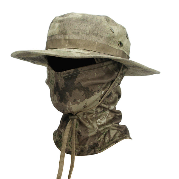 TWS UV Protection Boonie Hat with Balaclava – For Fishing, Hiking, Hunting & Military Use
