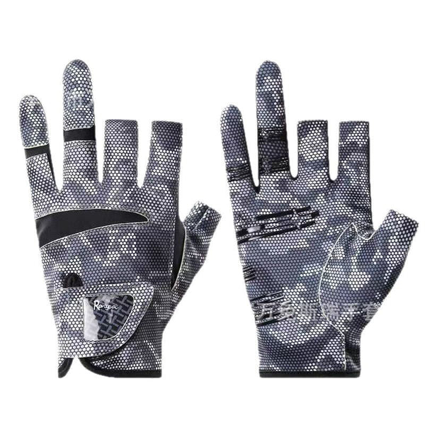 Men's Outdoor Sun Protection Fingerless Fishing Gloves