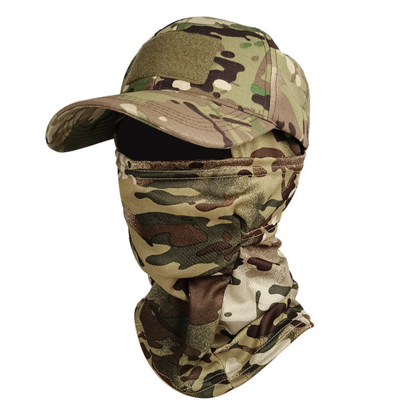 TWS UV Protection Hat with Balaclava – For Fishing, Hiking, Hunting & Military Use